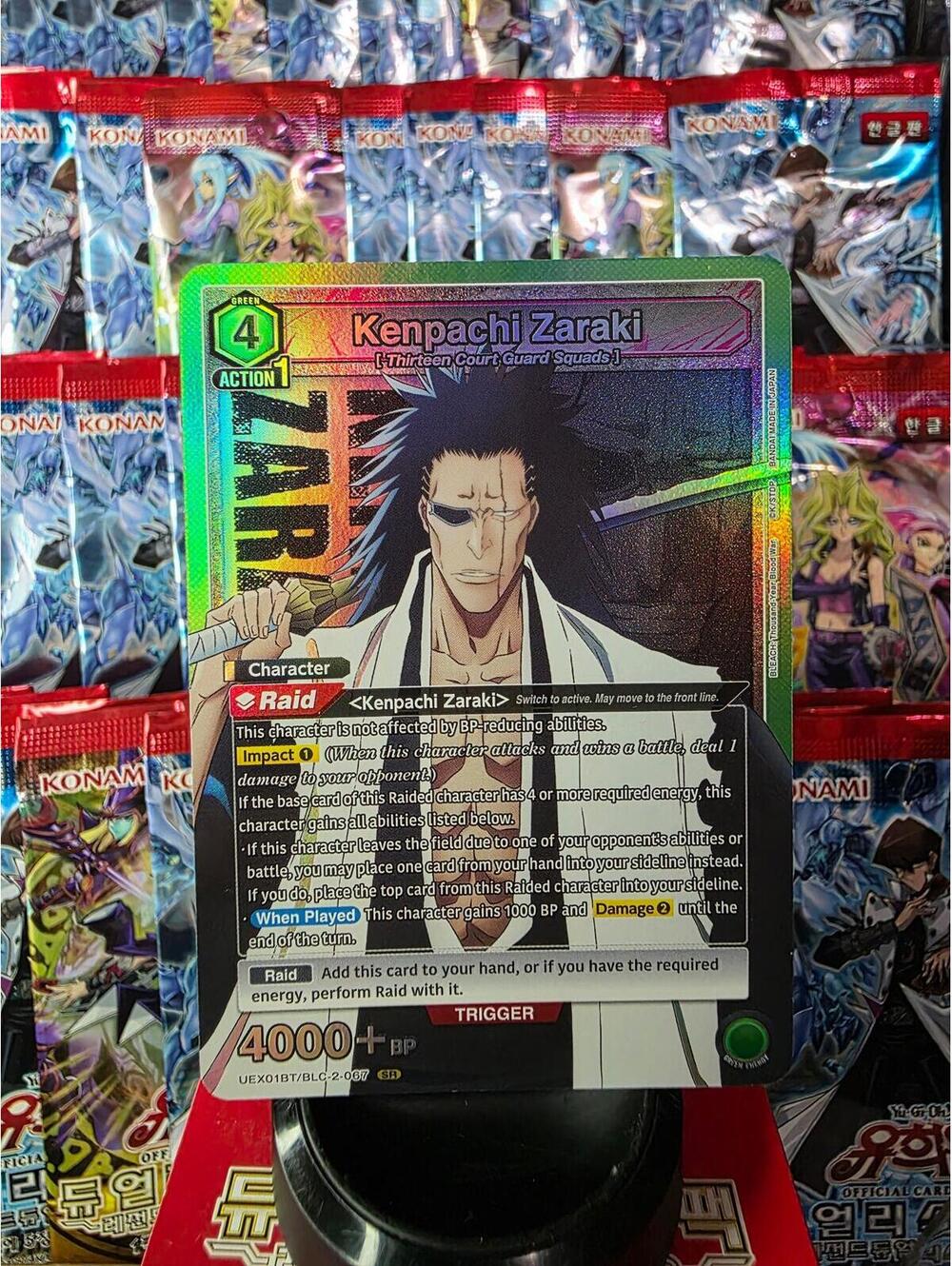 Kenpachi Zaraki SR Union Arena Trading Card
